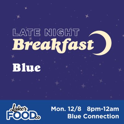 Late Night Breakfast at Blue